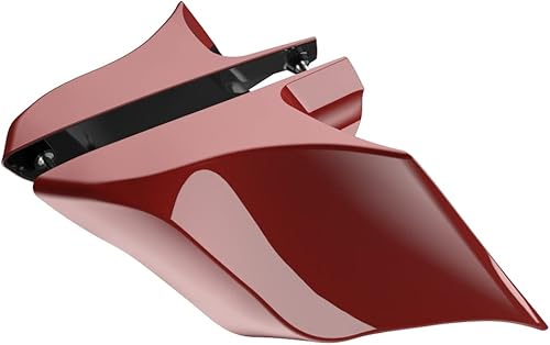 Miniatura 535 de Advanblack Barracuda - Cubiertas laterales estiradas plateadas (brillantes), paneles extendidos para Harley Touring Street Glide Road Glide Electra