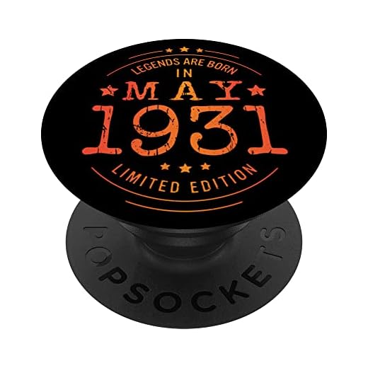 Cumpleaños Mayo 1931 Edición Limitada Regalo Legend May PopSockets PopGrip Intercambiable