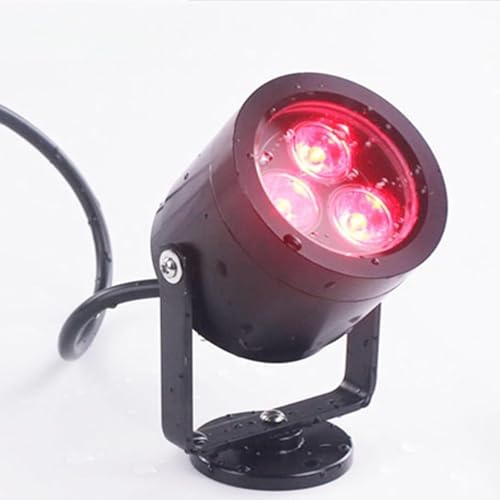 EDXTNKQC Luci Dello Stagno - Faretti Per Piscina, Luce LED Per Fontana Da Esterno Sommergibile DC 220V, Lampada Subacquea Per Piscina Impermeabile IP68 Da 3W, Faretto Per Laghetto Da Giardino(Rgb,B)