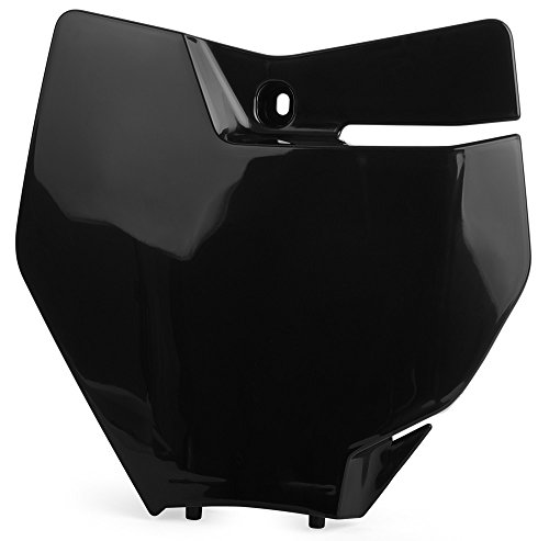 PLATE#FRT SX/SX-F 16-18 BLK plaque avant noire moto cross