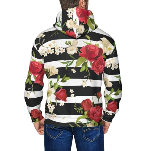 Sweat à rayures noires et blanches avec fermeture éclair intégrale - 3
