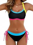 most flattering bikini colors for pale skin Bañadores con bloques de color: estos bañadores para mujer presentan paneles de colores llamativos y contrastantes y diseños lineales que crean una silueta favorecedora y llamativa, lo que los convierte en una opción destacada para tu álbum de playa. Confeccionados con un tejido de alta calidad, suave y elástico, ofrecen una comodidad excepcional y se adaptan a tus movimientos.