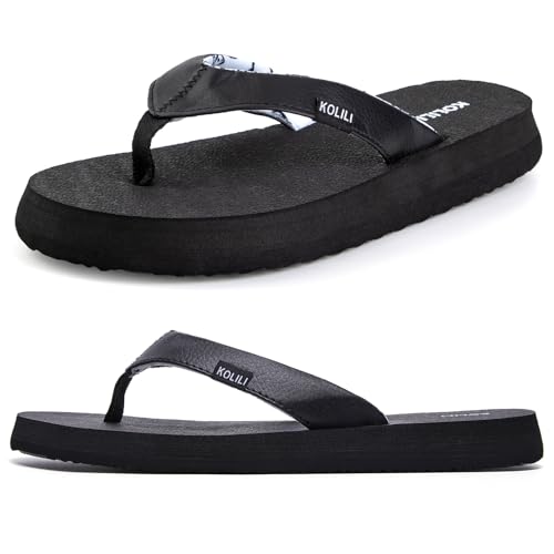 KOLILI Women's Yoga Mat Flip Flop Sandals | Max Cushioned Thong Sandals for Beach & Summer2