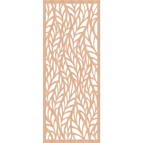 Image of Ortonville Decorative Pierced Fretwork Wood Wall Panels, 25 3 /8 inchW x 64 3 /8 inchH x 3 /8 inchT, Alder