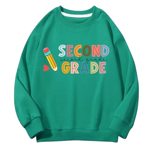 Little Girls Cute Letter Graphic Tee Long Sleeve Crewneck Oversized Shirts Teen Girls School Season Birthday Trendy Outfits2