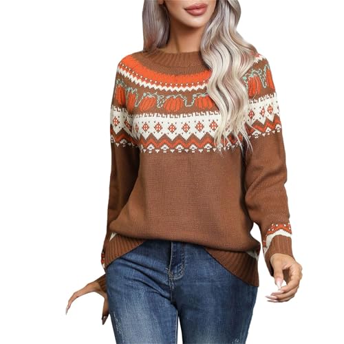 Pull d'Halloween pour femme col rond idéal pour vos soirées cocooning et récolte de bonbons