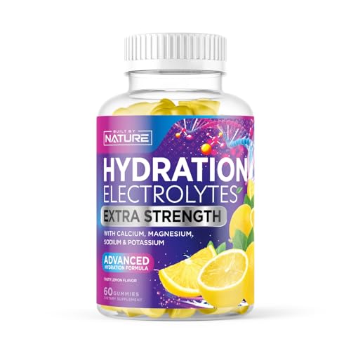 Built by Nature Hydration Electrolyte Gummies – Electrolyte Gummies for Hydration & Dehydration...