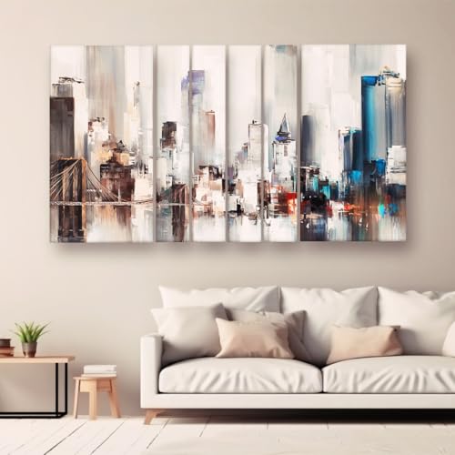 Casperme Designer Modern Art Concept Grill Big Size Wall Painting for Living Room, Bedroom, Hotels and Offices, Decorative Art Prints with Sparkle Effect (Multicolour - 60 x 36 inches)