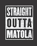  Straight Outta MATOLA composition notebook and story journal: Straight Outta MATOLA - Funny hometown state proud Composition Notebook College Ruled, ... be Composition 7.5x9.25 College Ruled Pages