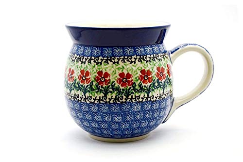 Taza Polish Pottery 15 oz. Bubble Maraschino miniatura 1
