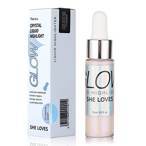 Wiwoseo Crystal Highlighter Makeup Korean Glossier Brightener Asian Face Highlighter Cream Brightener Korean Cosmetics Under Eye Inner Corner Highlighter (Sakura Pink) #TOP6