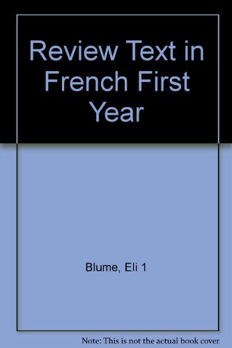 Review Text in French First Year B001K9XJ1W Book Cover