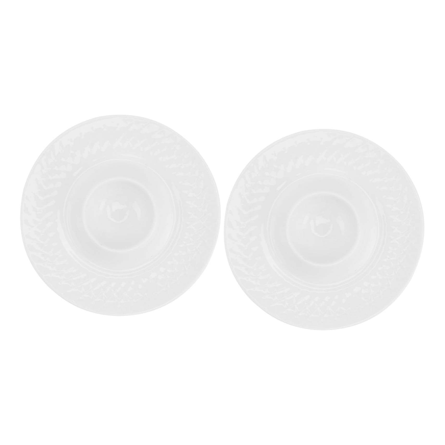 Soporte para huevos de cerámica PRETYZOOM: pack de 2 hueveras de rejilla para cocina