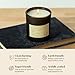 Paddywax Library Collection William Shakespeare Scented Soy Wax Candle, 6.5-Ounce, Paprus, Palm & Eucalyptus