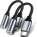 Bxlive USB C to 3.5mm Jack, 2 Packs Type C to 3.5mm Headphone Aux Digital Audio Earphone Adaptor, Aux to USB C Earphone Adapter for Samsung Galaxy, iPad Pro, HUAWEI, Xiaom, and More Type C