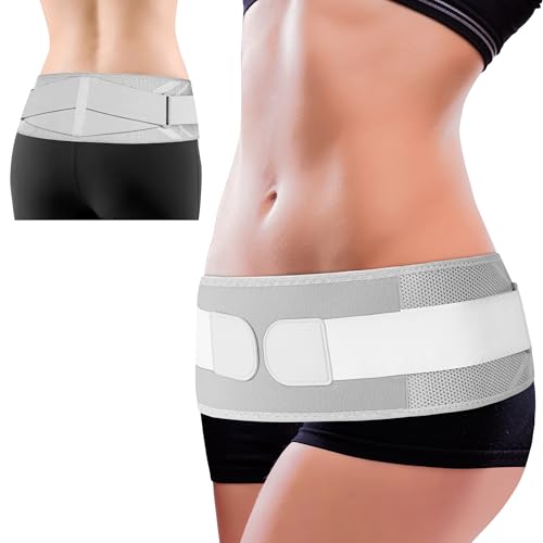 Jiufentian Sciatica Belt Relieve Lower Back Pain & Sacroiliac Support Belt Si Joint Hip Support Brace For Women And Men-M-image