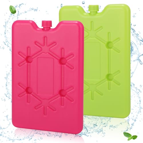DIELOVEHUA 4 Pièces 200ml Bloc Glace pour Sac Isotherme, Pain de Glace pour Sac Isotherme, Blocs Réfrigérants pour Sac Isotherme, Réutilisable, pour Voyage...