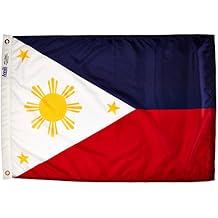 Annin Flagmakers Philippines Flag USA-Made to Official United Nations Design Specifications, 2 x 3 Feet Model 196751