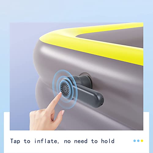 Inflatable Swimming Pool, Paddling Pool, 2 in 1 Awning Pools, Convenient Storage, No Space, Children's Pool, Double Drain Pipe – Bild 4