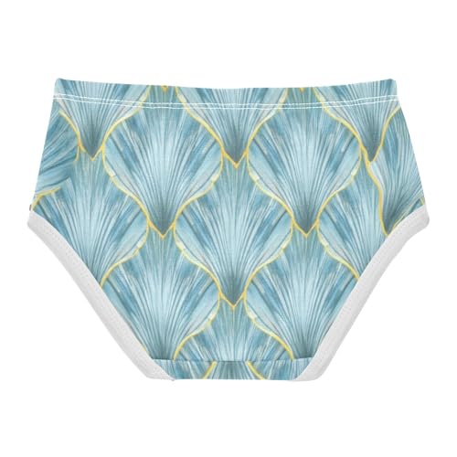 Cotton Toddler Girls Underwear Blue Shell Panties Little Girl Personalized Undies Kids Briefs 2t2