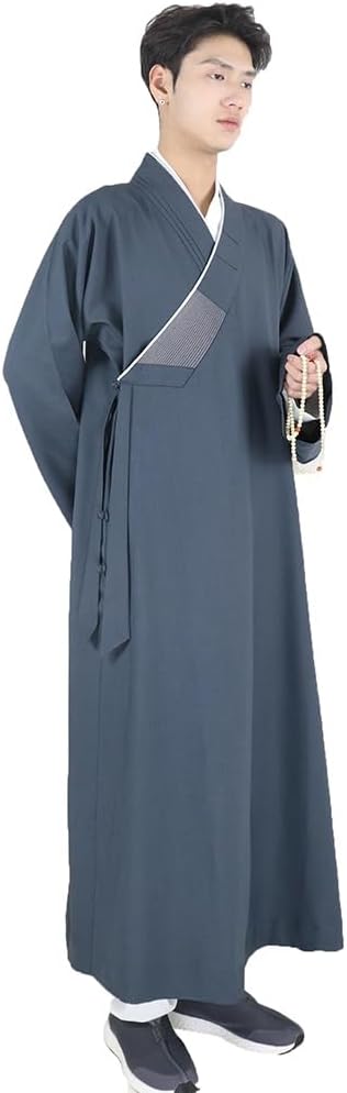 Men's Women's Traditional Buddhist Monk Robe ﻿Spring Autumn Comfortable Anti-wrinkle Non-pilling Meditation Costume