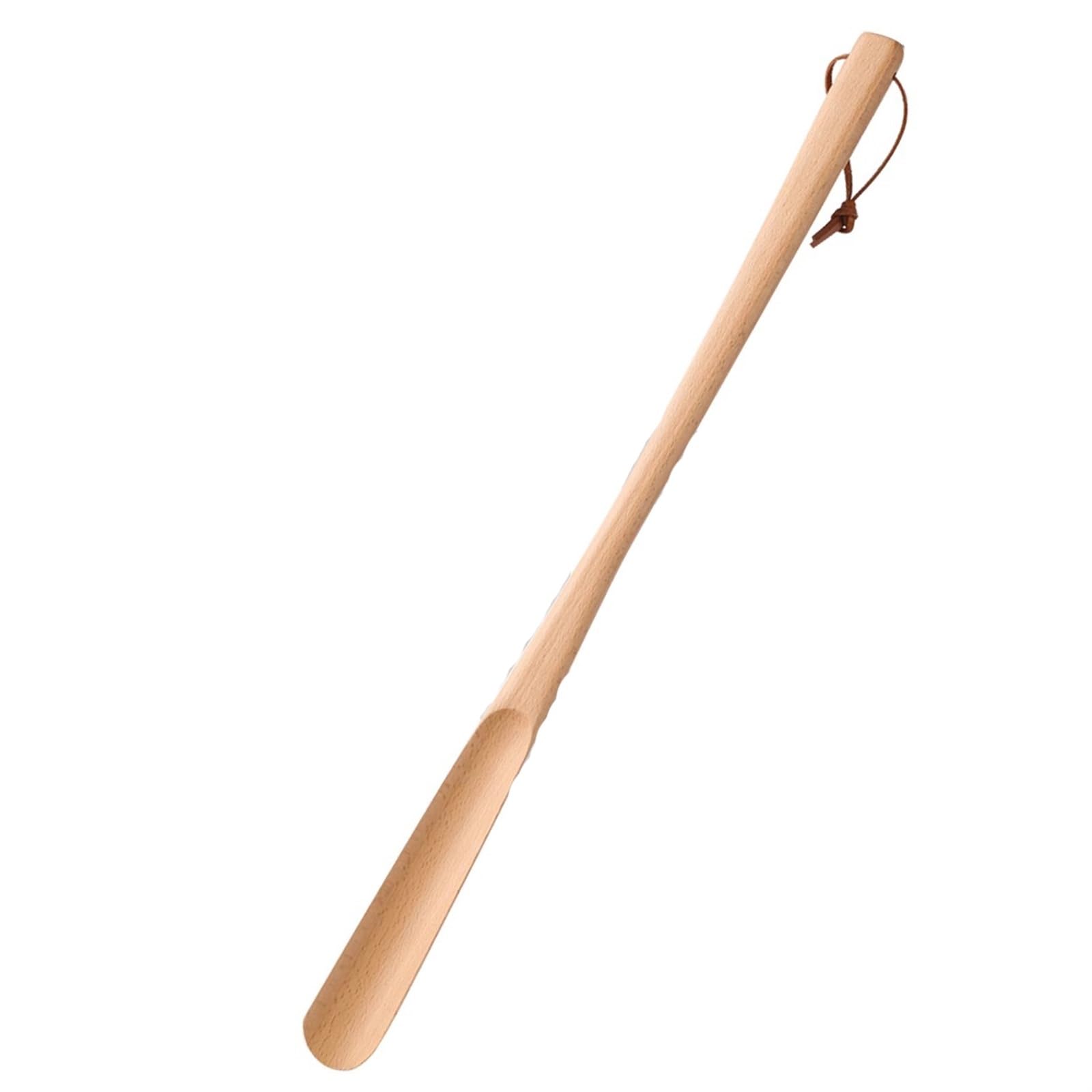 Calzadores auxiliares fáciles de Usar de 28 Pulgadas, Calzador con Mango Largo, Madera, cucharas auxiliares for Zapatos Perezosos, for Hombres, Mujeres, niños, Embarazo
