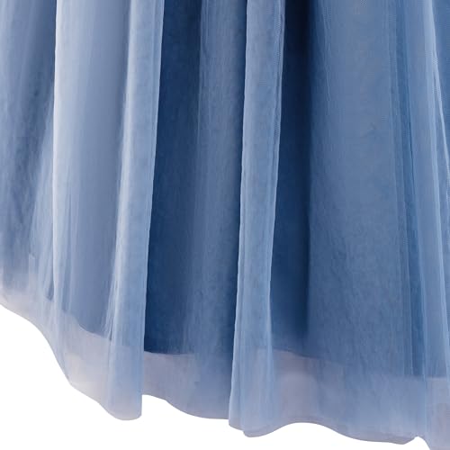 Image of Glamulice Flower Girls Spaghetti Strap Tulle Dress Long A Line Wedding Pageant Dresses Princess Birthday Party Ball Gown
