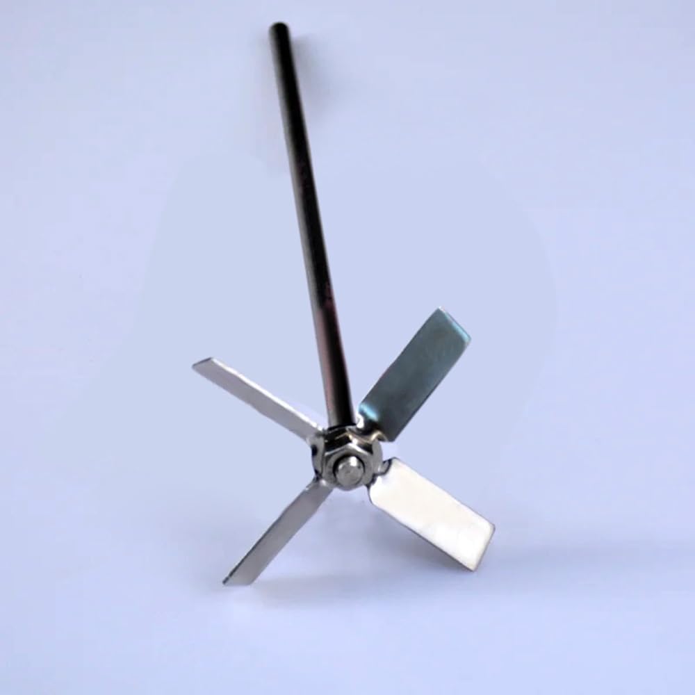 Mieszadło laboratoryjne ze stali nierdzewnej 304 z czterema ostrzami do miksera laboratoryjnego, różne rozmiary(Stainless rod 100mm)