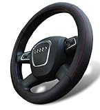 D8 Leather Steering Wheel Cover for Volkswagen GTI Golf Jetta Passat Routan Tiguan Touareg