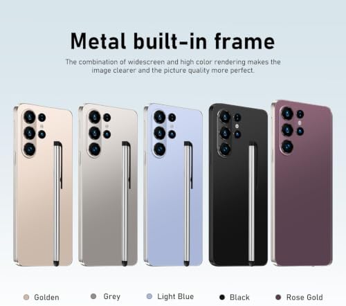 OVIO PYRRHEAN Unlockable Phone, Supports 4G Network, Android-Powered, 6.6-inch Screen, 3GB RAM + 16GB ROM/TF 128GB, Dual SIM, Dual Camera, Suitable for Beginners (131rose Gold) - 1