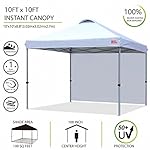 MASTERCANOPY Durable Pop-up Canopy Tent with 1 Sidewall (10'x10',White) - Image 3