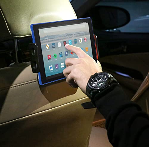 MoKo Suporte para celular e tablet para carro com encosto de cabeça, suporte ajustável para tablet p