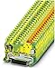 Produktbild PHOENIX CONTACT QTCS 1,5-PE Schutzleiter-Reihenklemme, Grün/Gelb, 0.25 mm² - 1.5 mm² Querschnitt, 5.2 mm Breite, 50 Stück