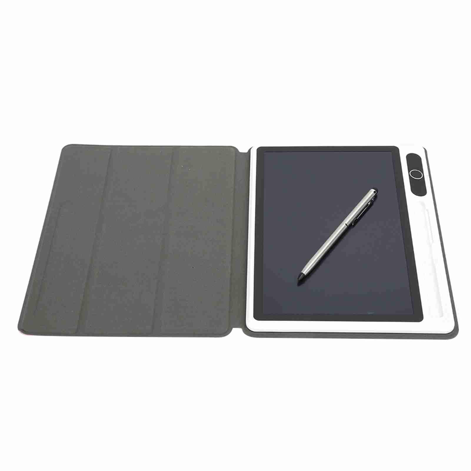 KooingTech 9 Inch Electronic Notepad LCD Tablet Drawing Pad, LCD Drawing Board, Business Supplies Hand Painting Tool (Black (With Leather Case)) — view 9