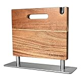 LIN ZHI REN Magnetic Knife Block without Knives, doppelseitiger, leistungsstarker magnetischer...