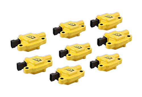 Accel 140043-8 Ignition Coils - Supercoil Gm Ls2/Ls3/Ls7 Engines, Yellow, 8-Pack #TOP1