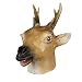 molezu Máscara de ciervo Máscara de disfraz de animal Máscara de Halloween Máscaras de cabeza de animal de látex para adultos Noche de fiesta de animales