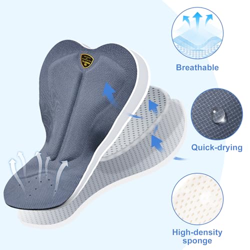 X-TIGER Culotte Ciclismo Hombre Esponja Acolchado Ropa Interior de Bicicleta MTB Pantalon Culote Ciclista Corto - imagen 5