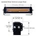 WOWTOU 12V 24V Grill and Surface Mount LED Amber White Emergency Strobe Lights for Trucks Snow Plow Construction Vehicles Car Safety Flashing