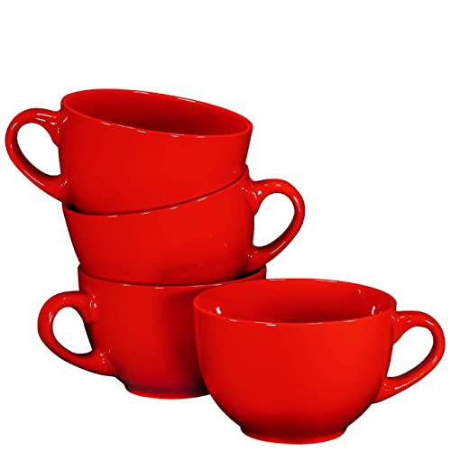 Bruntmor 24 Oz Porcleian Ceramic Jumbo Coffee Mug Set Of 4 thumb #5