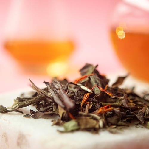 Image of Organic Positively Tea Company, White Champagne Raspberry White Tea, Loose Leaf, 16 Ounce