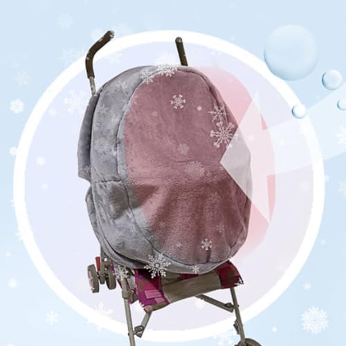 MotiveTech Windproof Infant Carriage Cover Dustproof Winter Pushchair Bunting Multi-Functional Climate Barrier for Infants, Pet Owners, Outdoor - 4