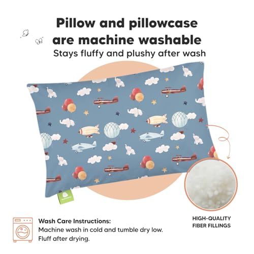 image for KeaBabies Toddler Pillow with Pillowcase - 13x18 My Little Dreamy Kids