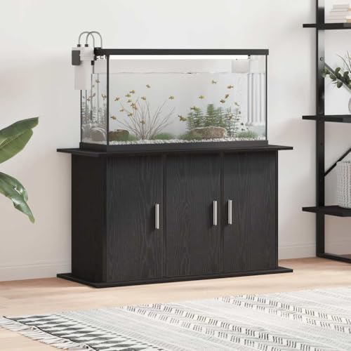 Homgoday Soporte para Acuario de Madera de Roble Negro 101x41x58 cm 101 x 41 x 58 cm