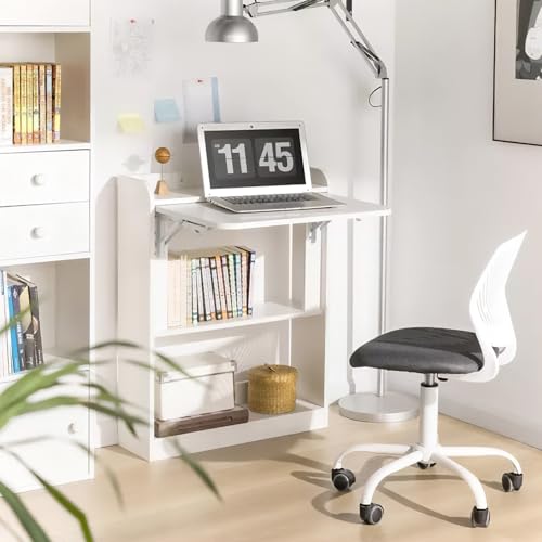 La Mejor Lista de Escritorio de Pared comprados en linea. 50 Bossa Escritorio con Mesa Plegable Moderno 3 Niveles Multiusos Resistente Volt