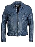 TOM TAILOR Biker-Lederjacke (Navy, M)