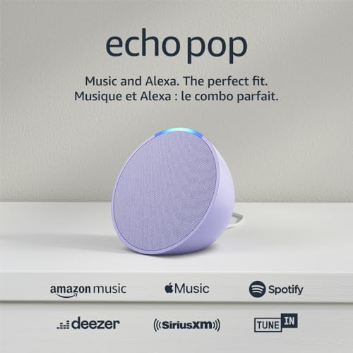 Amazon Echo Pop (newest model), Our smallest Alexa speaker, Fits ...