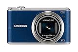 Samsung WB350F - 16.3MP BSI CMOS, 21X Optical Zoom, 3-inch LCD touchscreen, 1080p HD Video, Smart WiFi and NFC Digital Camera - Blue