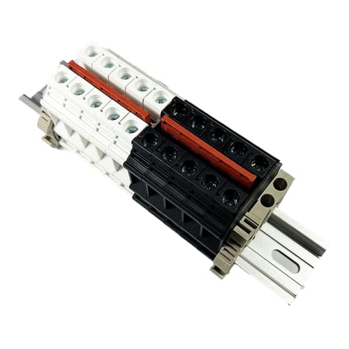 Barre busbar bornier rail DIN Dinkle DK10N 10 Gang cavalier inséré 600V