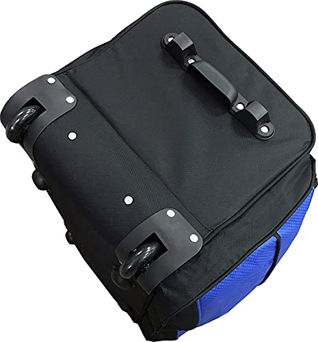 Dejuno 28-Inch Rolling Duffle Bag, Blue